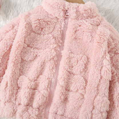 Baby Girls Cute Warm Fur Coat Winter Outerwear childrensterritory