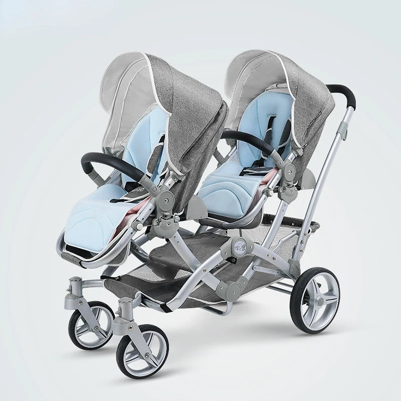 Light And Shock Proof Folding Luxury Twin Baby Stroller childrensterritory