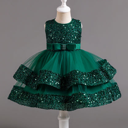 Baby Girl Sequin Unicorn Tutu Princess Dress for 1st Birthday