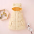 Kids Cotton Padded Hooded Sleeveless Waistcoats childrensterritory