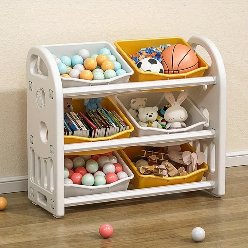 Multi-Purpose Toy Organizer Bookcase for Kids Room