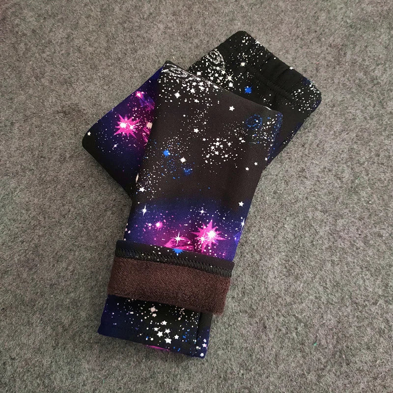 Printed Warm Velvet Leggings for Kids Girls childrensterritory