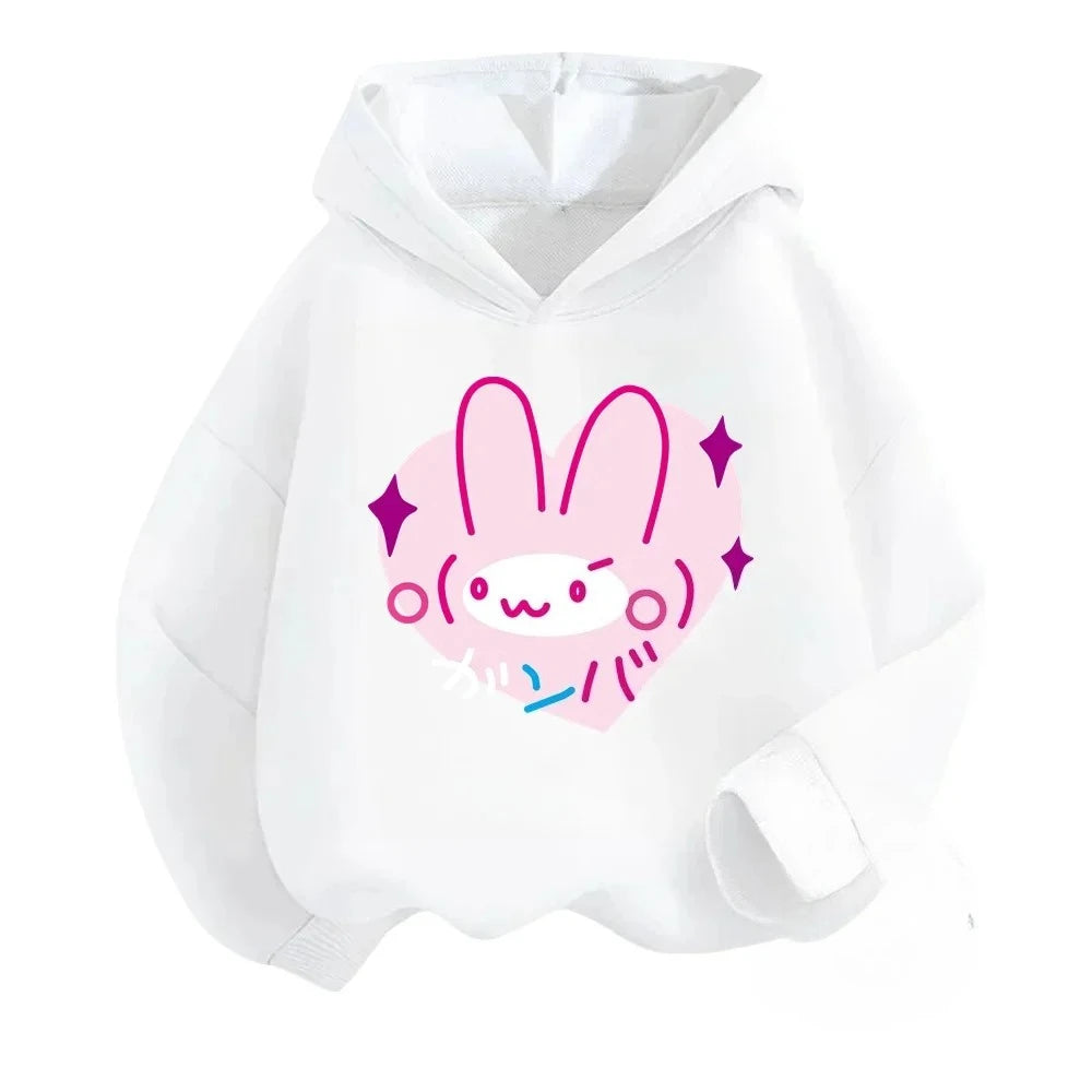 Cute Cartoon Printed Warm Hoodies for Girls' and Boys'