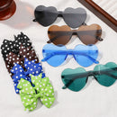 Girls Hair Bows And Colorful Heart Sun Glasses
