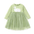 Kids Girls Swan Appliques Design Princess Dress childrensterritory