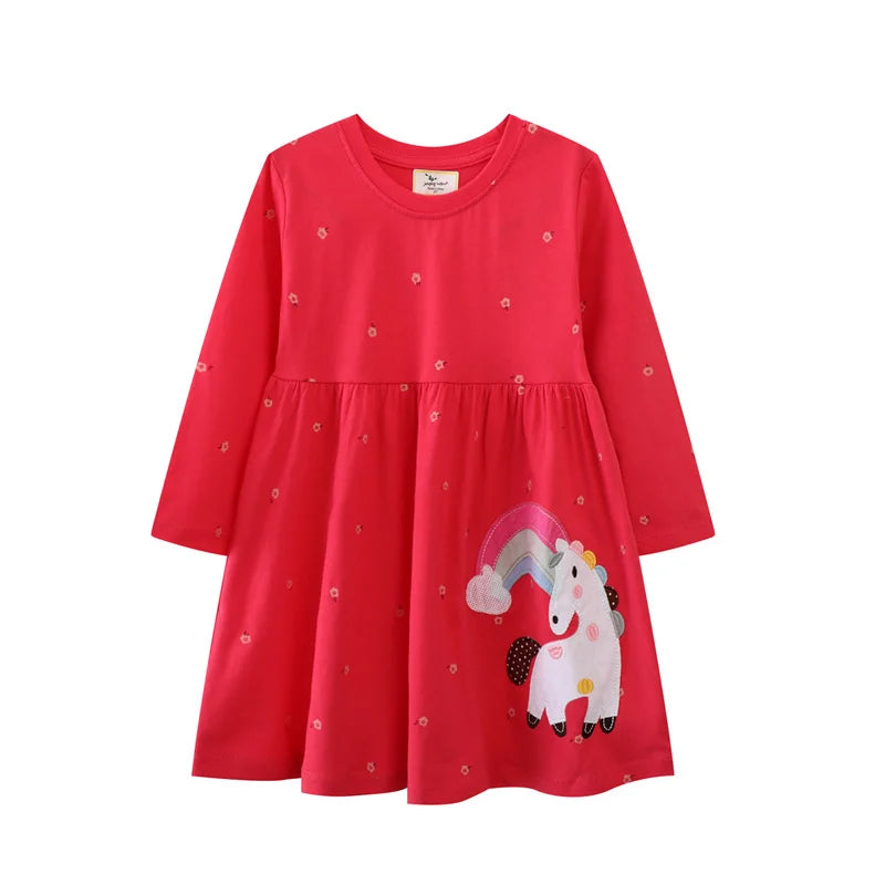Kids Girls Pockets Pen Embroidery Preppy Style Dress childrensterritory