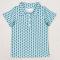 Kids Stylish Printed Boys Short Sleeves Polo T-Shirts for Summer childrensterritory