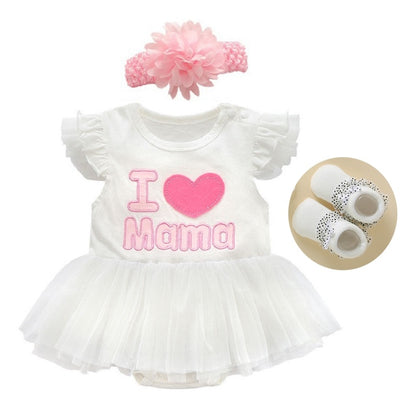 Baby Girl Pink Princess Clothing Sets for Birthday Party childrensterritory