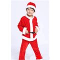 Cute Red Colored Santa Claus Dress Set for Boys and Girls childrensterritory