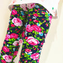 Kids Girl Floral Print Slim Fit Leggings/Trousers childrensterritory