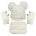 Thick Knitting Warm Baby/Kids Hat Gloves Scarf Set childrensterritory