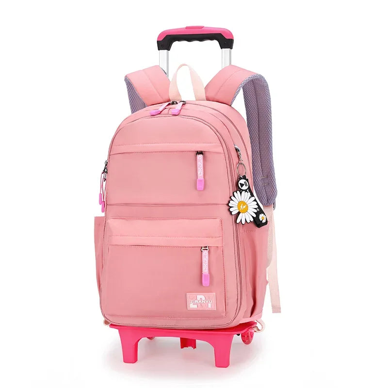 Kids/Teen Girls Multifunctional Wheeled School Backpack Set