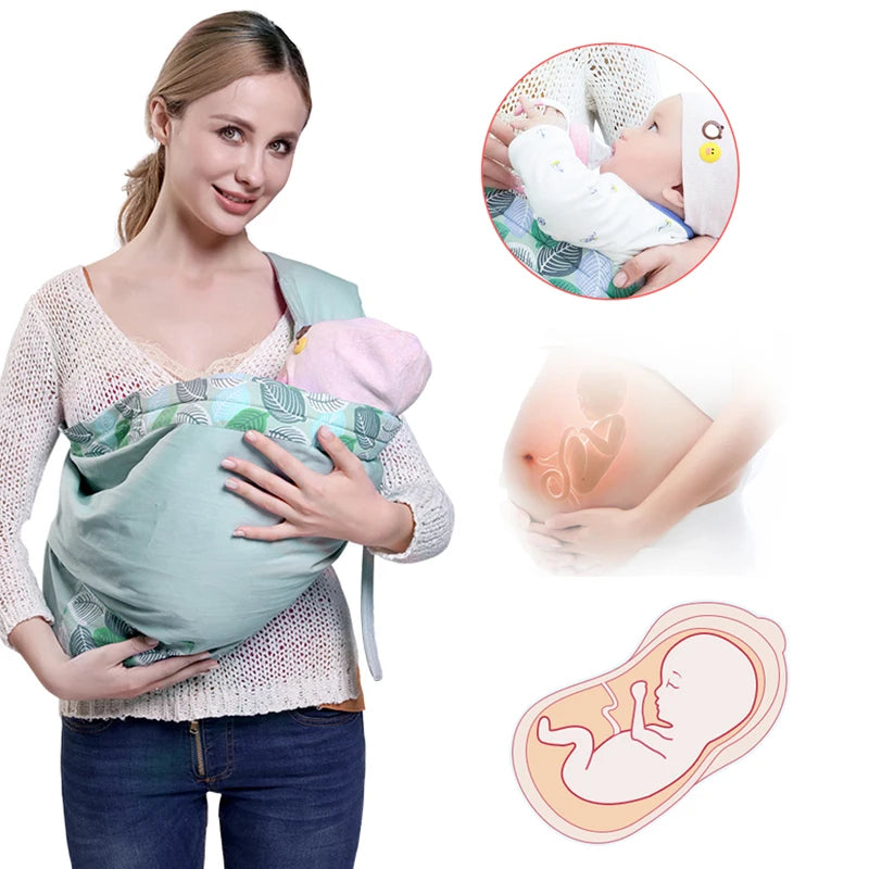 Comfortable Dual-Use Baby Wrap Carriers Up To 130 Lbs childrensterritory