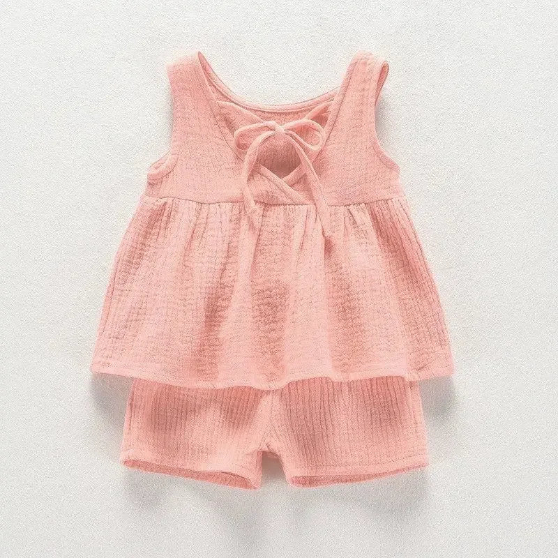 Sleeveless Frock Design Baby Girls Summer Outfit childrensterritory