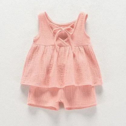 Sleeveless Frock Design Baby Girls Summer Outfit childrensterritory