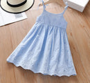 Little Girls Hollow out Lace Princess Tutu Party Dress for Summer childrensterritory