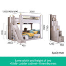 Multifunctional Kids Bunk Bed with Safety Fence and Storage childrensterritory