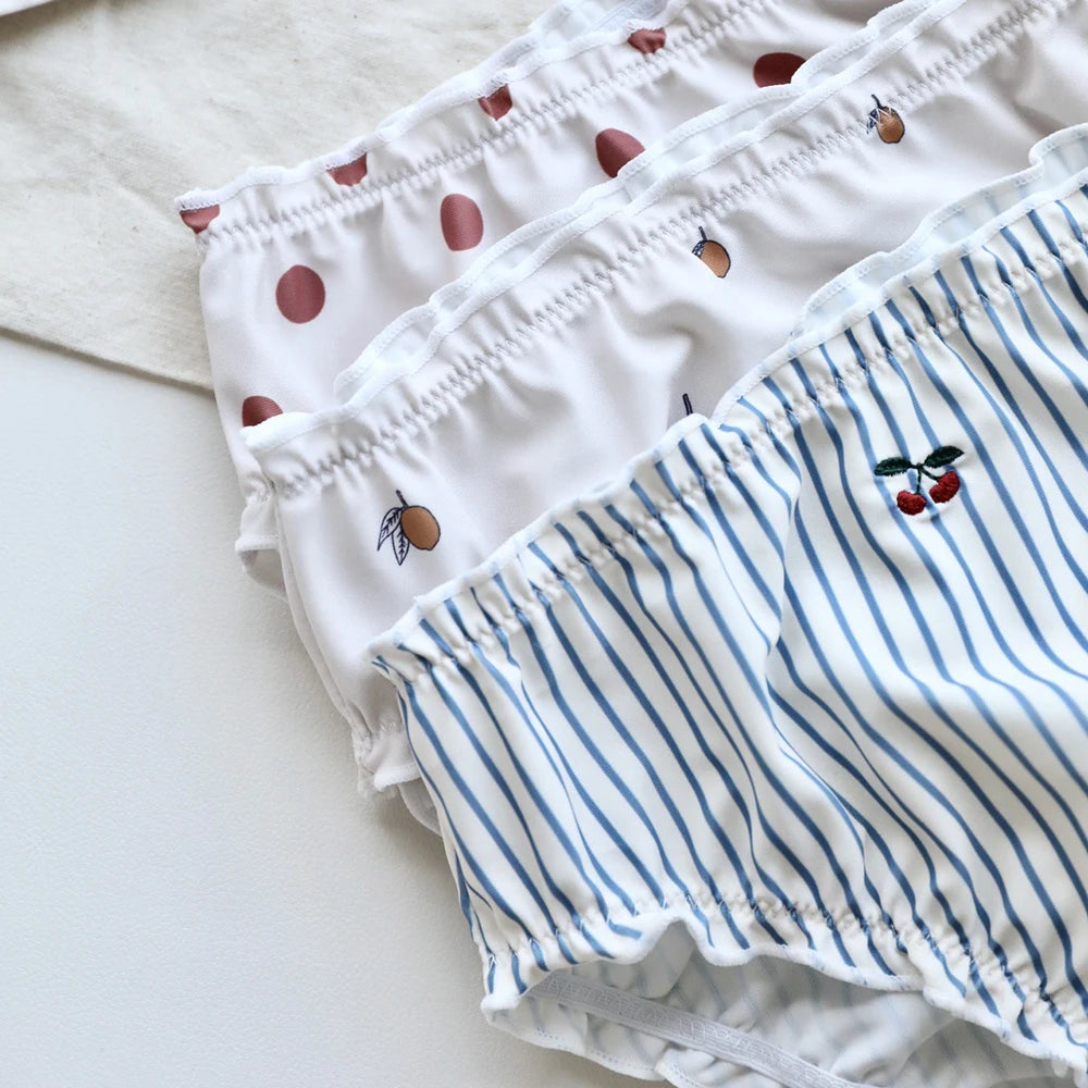 Baby Girl Stripe / Solid Color / Print Pattern Swimwear