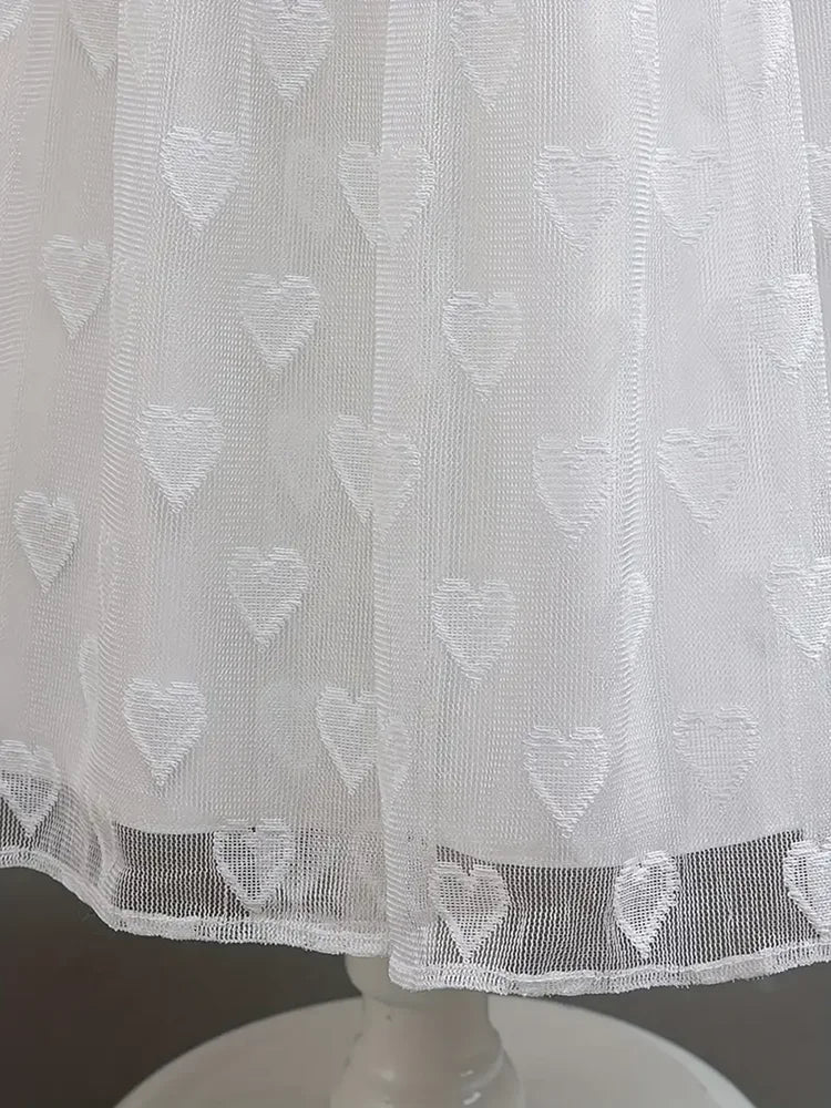 Girls' Elegant Bow Design Lace Party Dresses