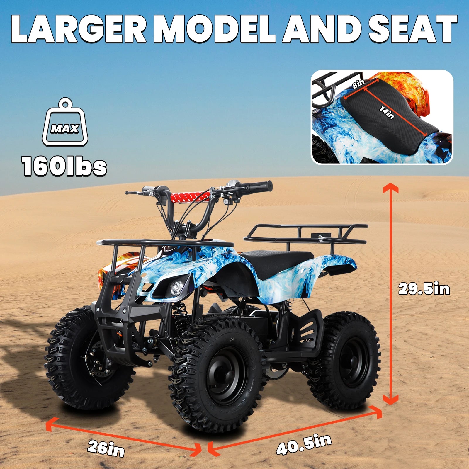 36V Powerful Off-Road Electric Four-Wheeled ATV for Kids childrensterritory