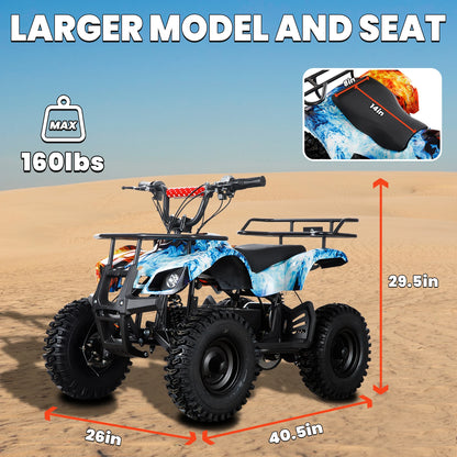 36V Powerful Off-Road Electric Four-Wheeled ATV for Kids childrensterritory