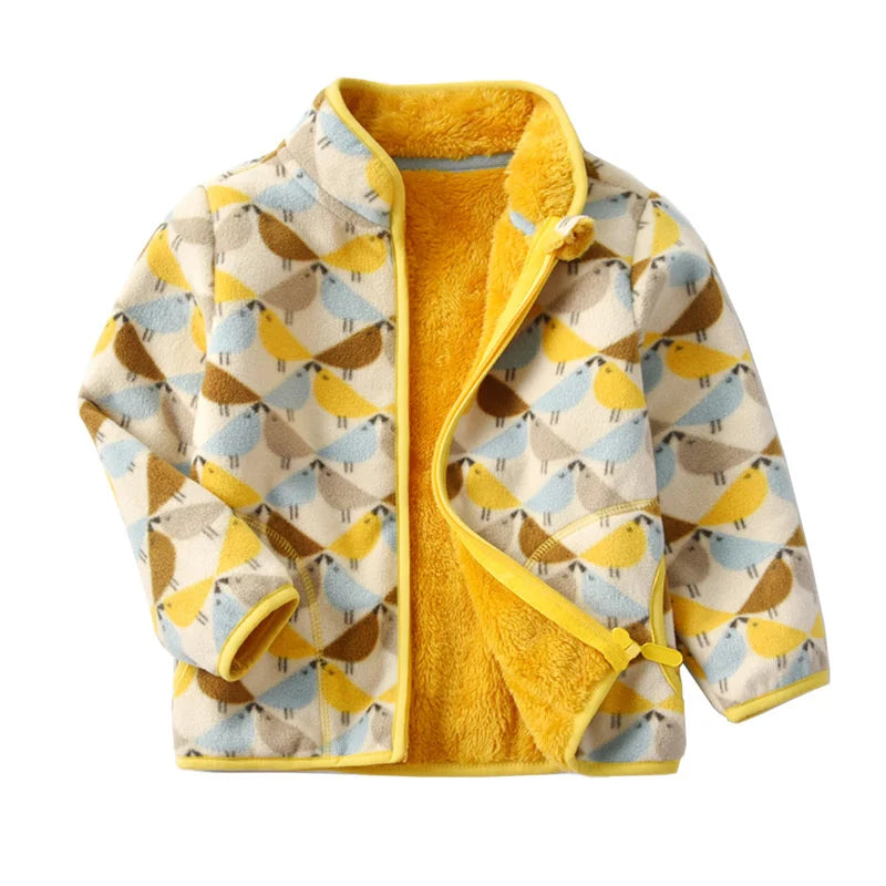 Polar Fleece Cartoon Print Kids&