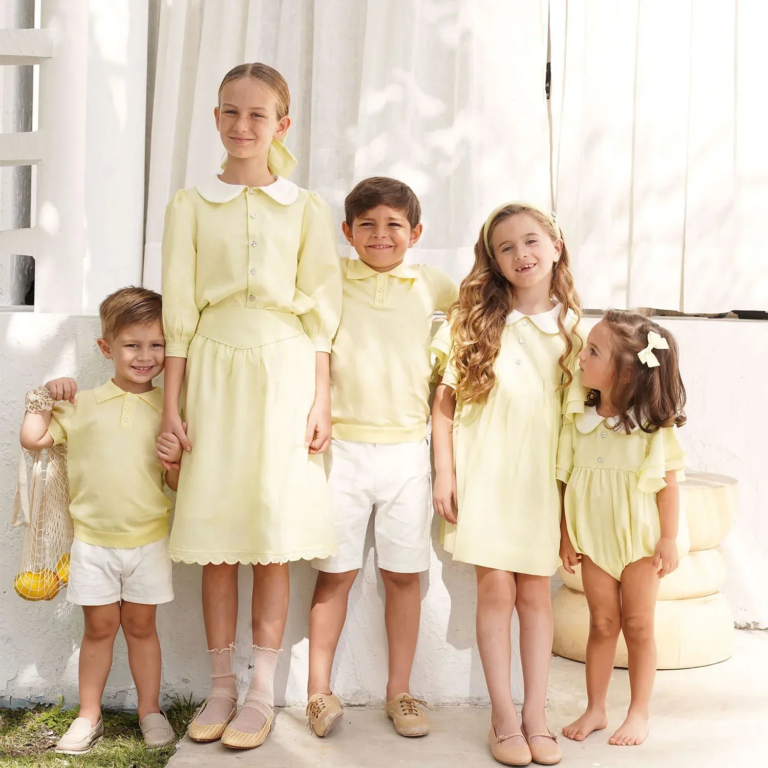 Collar Design Summer Casual Family Matching Outfits childrensterritory