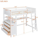 Twin Size Wooden Bed with Storage Drawers for Kids childrensterritory