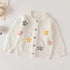 Baby Flowers Embroidered Long Sleeves Knitted Cardigans childrensterritory