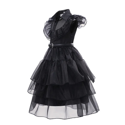 Wednesday Addams Kids Easter Halloween Party Costumes childrensterritory