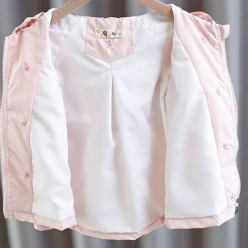 Toddler Girls Hooded Trench Coat for Spring Autumn childrensterritory