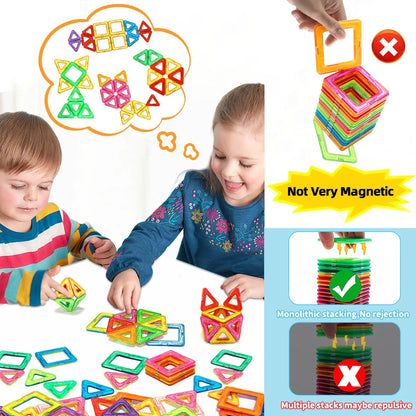 Durable DIY Magnetic Building Block Toys for Kids