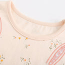 Girls Short Sleeves Cute Rabbit Design Summer Dresses childrensterritory