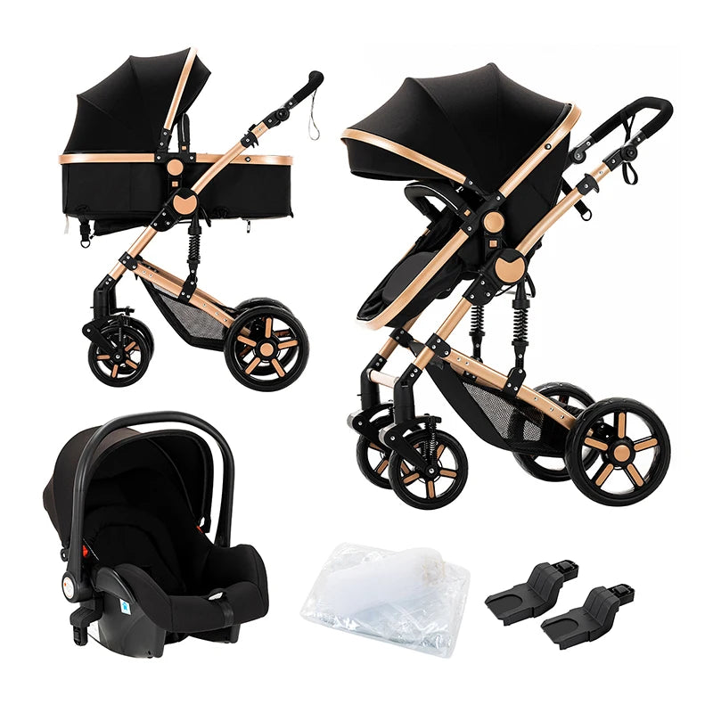 3 in 1 Lightweight and Foldable Baby Stroller