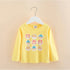 Long Sleeve Cartoon Print Cotton Kids Girls Tops childrensterritory