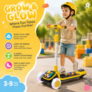 Kids Folding & Adjustable Toy Scooter w/LED Flashing Wheels