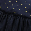 Little Girls Long Sleeves Hearts Design Mesh Dress childrensterritory