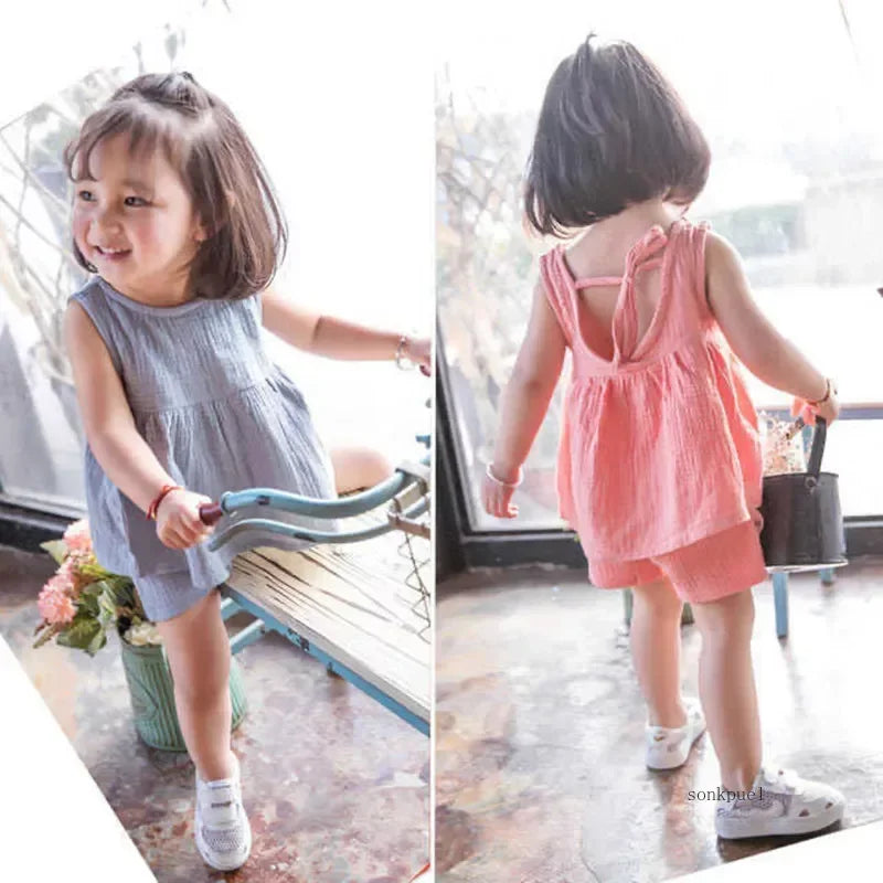 Sleeveless Frock Design Baby Girls Summer Outfit childrensterritory