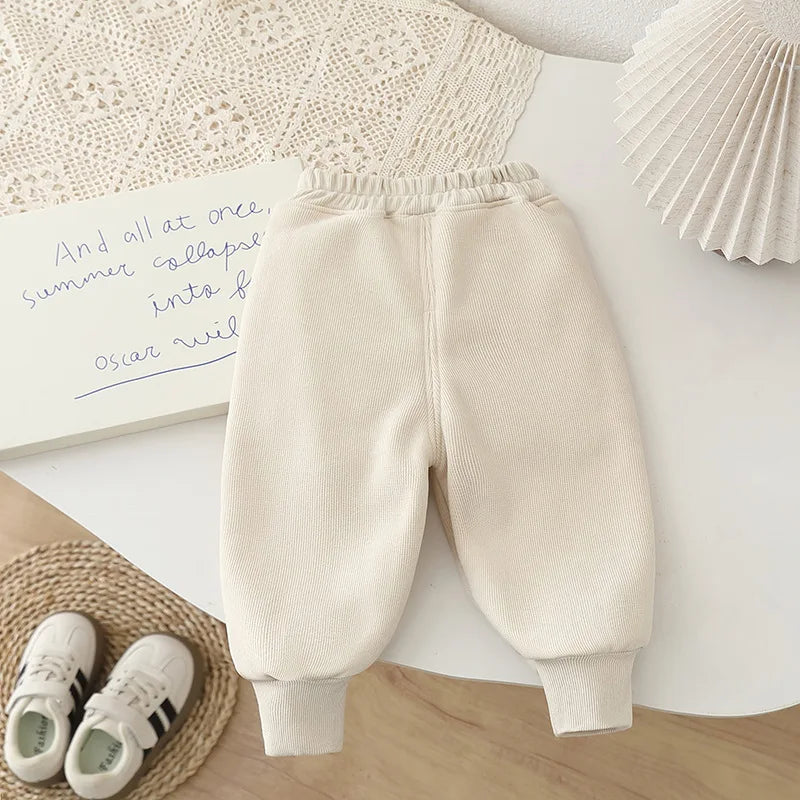 Kids Cartoon Design Soft Winter Trousers