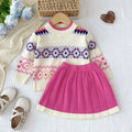 Girls’ Long-Sleeve Printed Warm Outfits childrensterritory