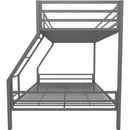 Sturdy Metal Frame Bunk Bed with Slats and Side Rails childrensterritory