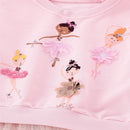 Kids Girls Cartoon Embroidery Applique Design Sweatshirts childrensterritory