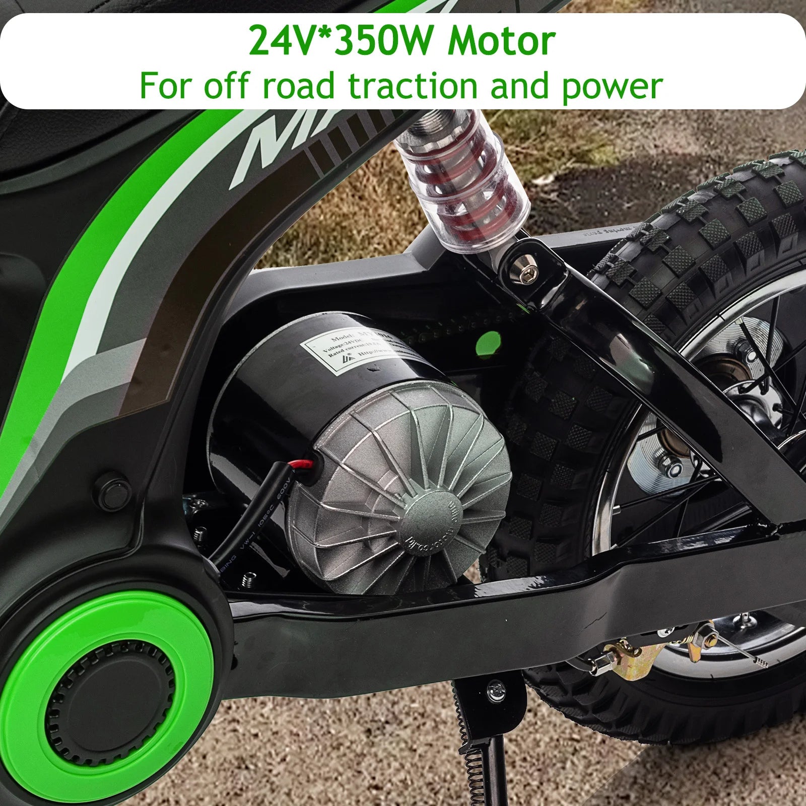 24V Ride On Electric Motorcycle for Kids, Max Weight 135 Lbs childrensterritory