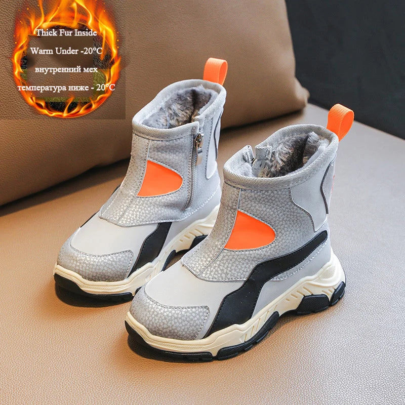 Thicken Cotton Warm Waterproof Winter Shoes for Kids childrensterritory