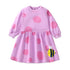 Long Sleeves Unicorn Print Casual Dresses For Girls childrensterritory