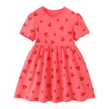 Kids A-LINE One-piece Printed Summer Dresses for Girls