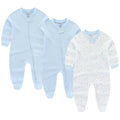 Newborn Baby Printed Warm Rompers with Zipper Closure