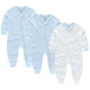 Newborn Baby Printed Warm Rompers with Zipper Closure