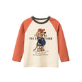 Rugby Letter Print Kids Boys Bottoming Cotton T-shirts childrensterritory