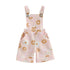 Floral Print Sleeveless Kids Girl Suspenders Jumpsuit childrensterritory